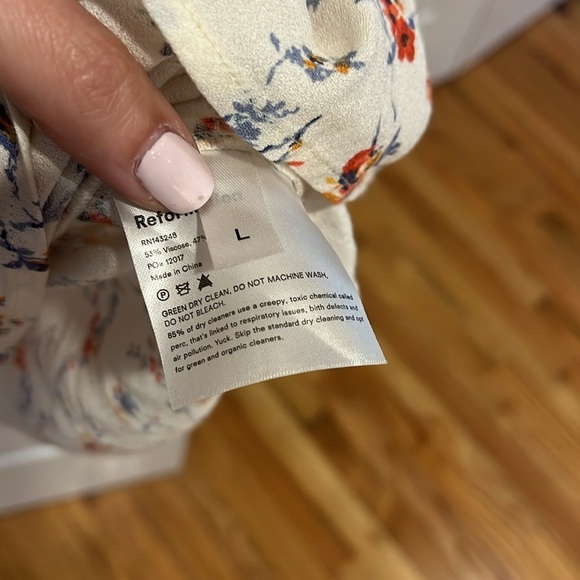 REFORMATION cremini slip dress in Gabrielle Size L - Picture 3 of 5